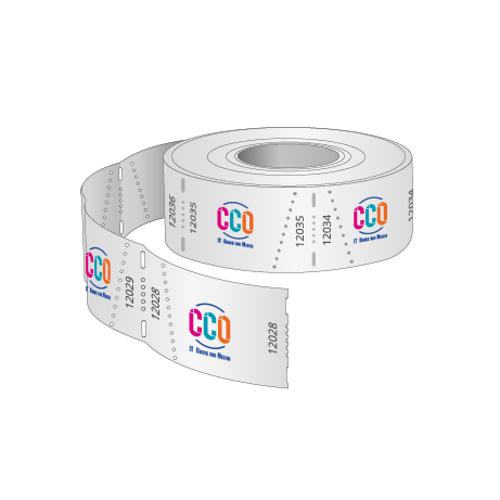 Rolleneintrittskarten (500 Abrisse) Individualdruck