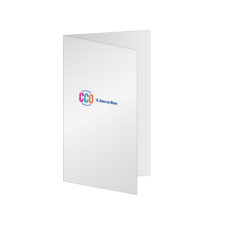 Faltblatt Einbruchfalz 4-Seiter | DIN lang 10,5 cm x 21,0 cm hoch | beidseitig bedruckt